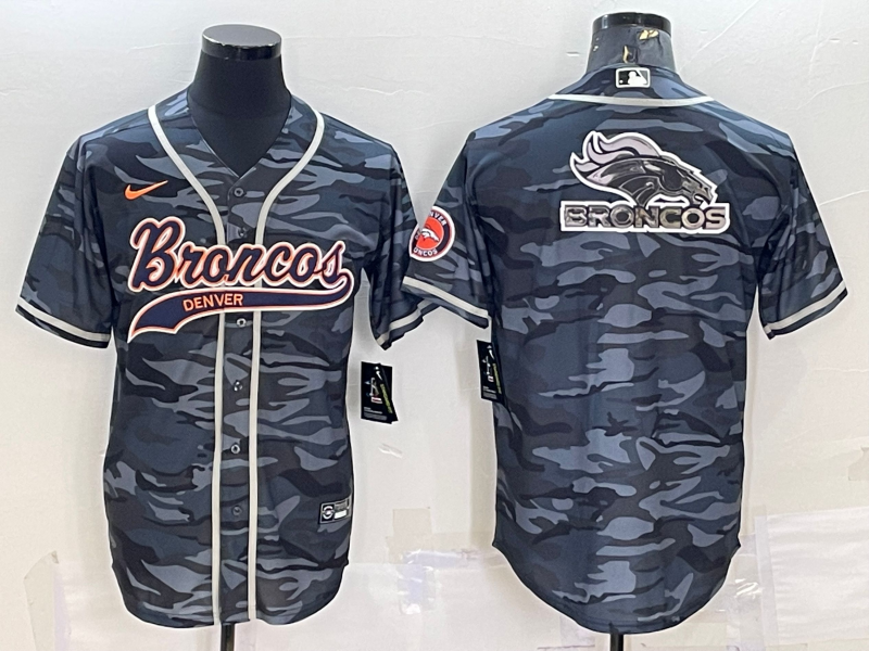 Men's Denver Broncos Grey Camouflage Jersey
